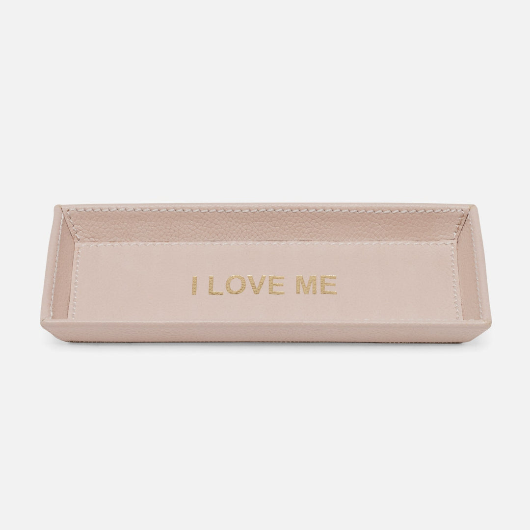 Decorah, Dusty Rose, Eyeglass Holder, I Love Me, Full-Grain Leather, Pack/2