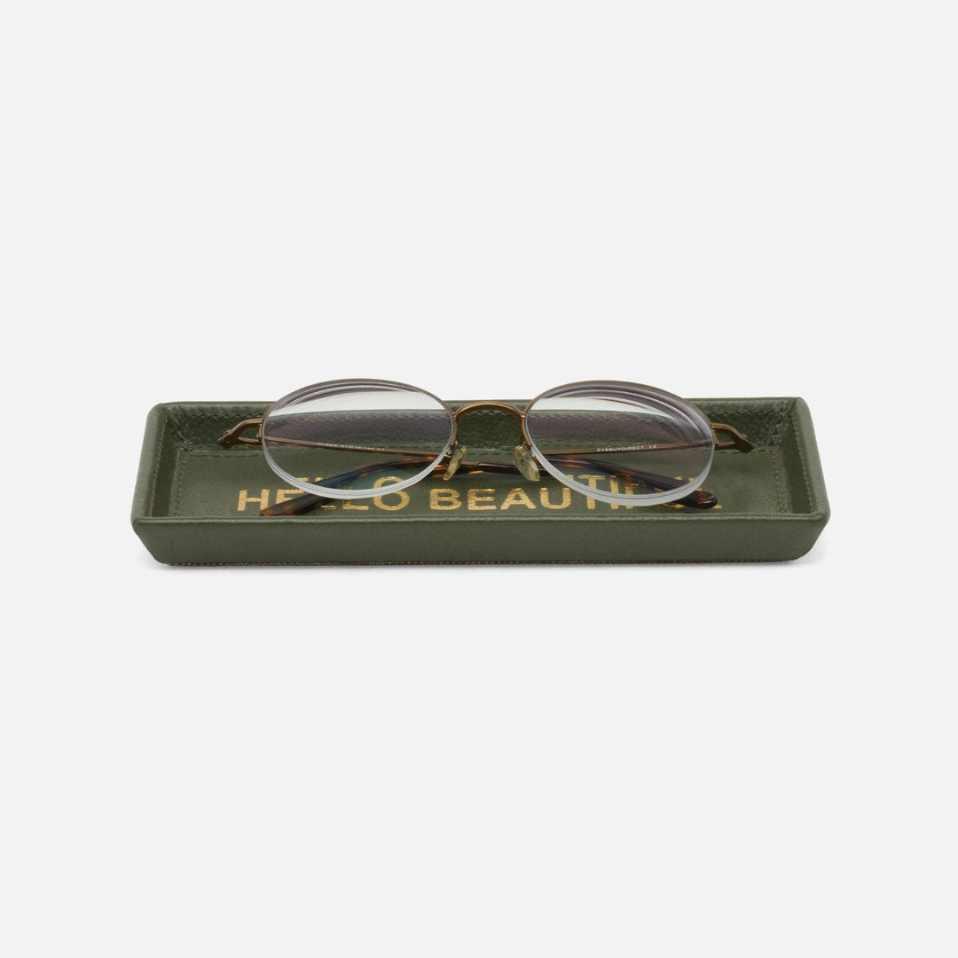 Decorah, Forest, Eyeglass Holder, Hello Beautiful, Full-Grain Leather, Pack/2