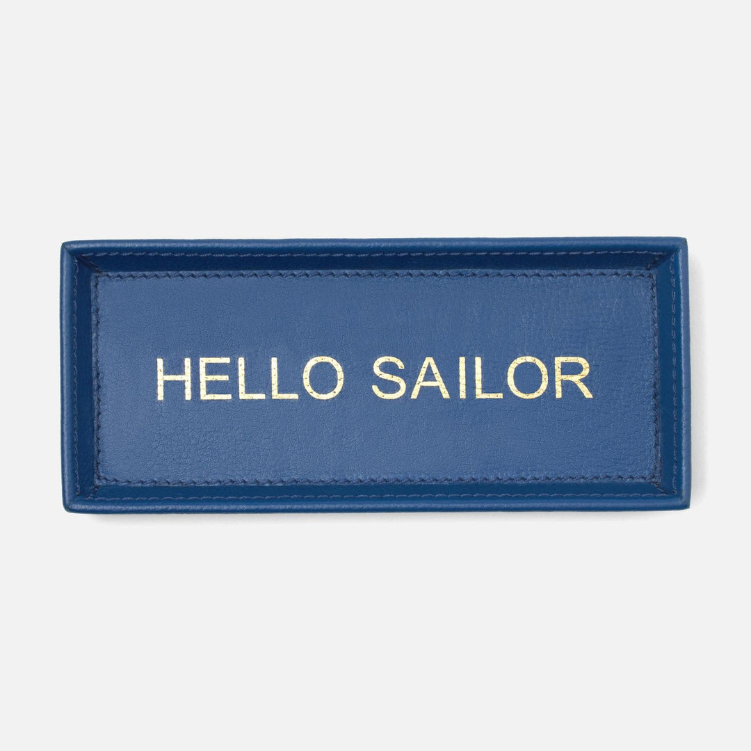 Decorah, Navy, Eyeglass Holder, Hello Sailor, Full-Grain Leather, Pack/2