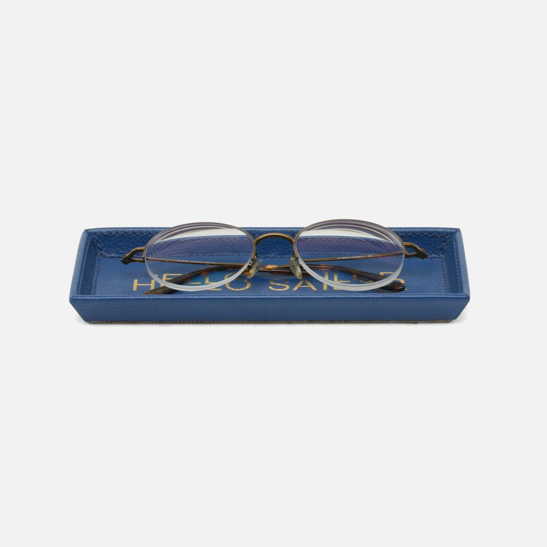 Decorah, Navy, Eyeglass Holder, Hello Sailor, Full-Grain Leather, Pack/2