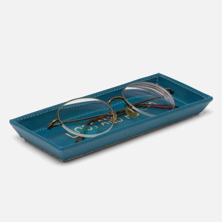 Decorah, Teal, Eyeglass Holder, Lost And Found, Full-Grain Leather, Pack/2