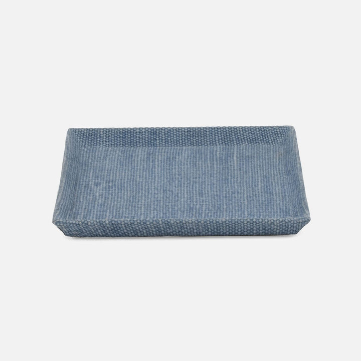 Dresden, Light Blue, Tray, Square, Small, Cotton Jute, Pack/2
