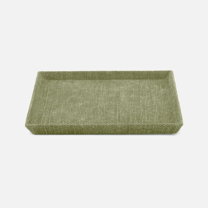 Dresden, Light Green, Tray, Square, Large, Cotton Jute, Pack/2
