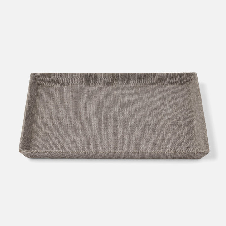 Dresden, Light Gray, Tray, Rectangular Tapered, Large, Cotton Jute, Pack/2