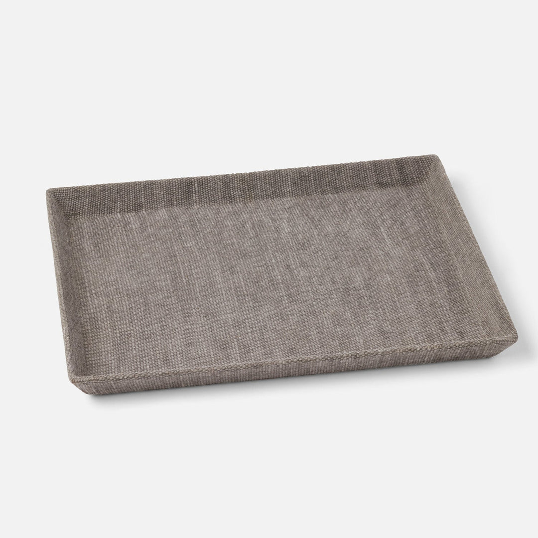 Dresden, Light Gray, Tray, Rectangular Tapered, Large, Cotton Jute, Pack/2
