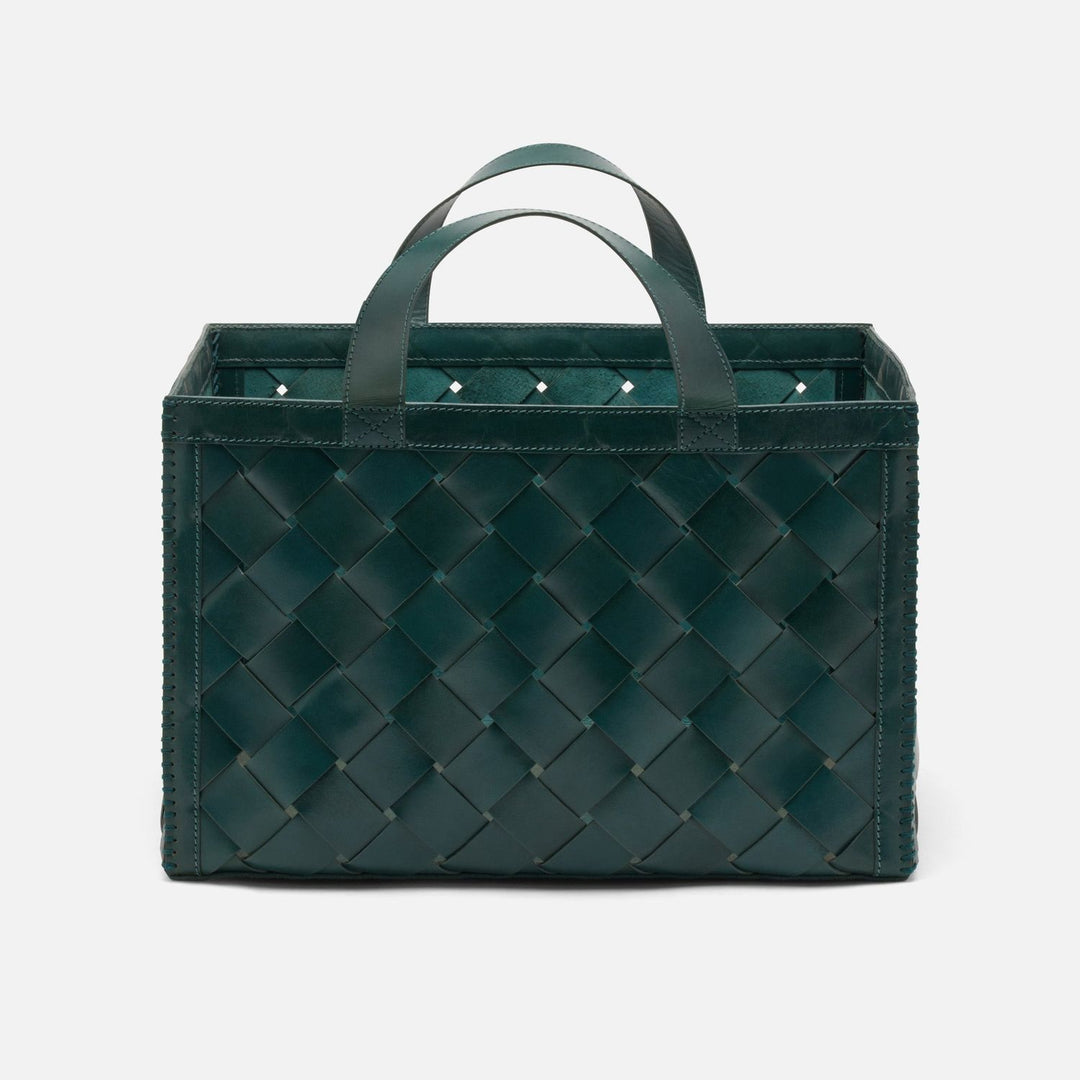 Heriot, Teal, Magazine Holder, Full-Grain Leather