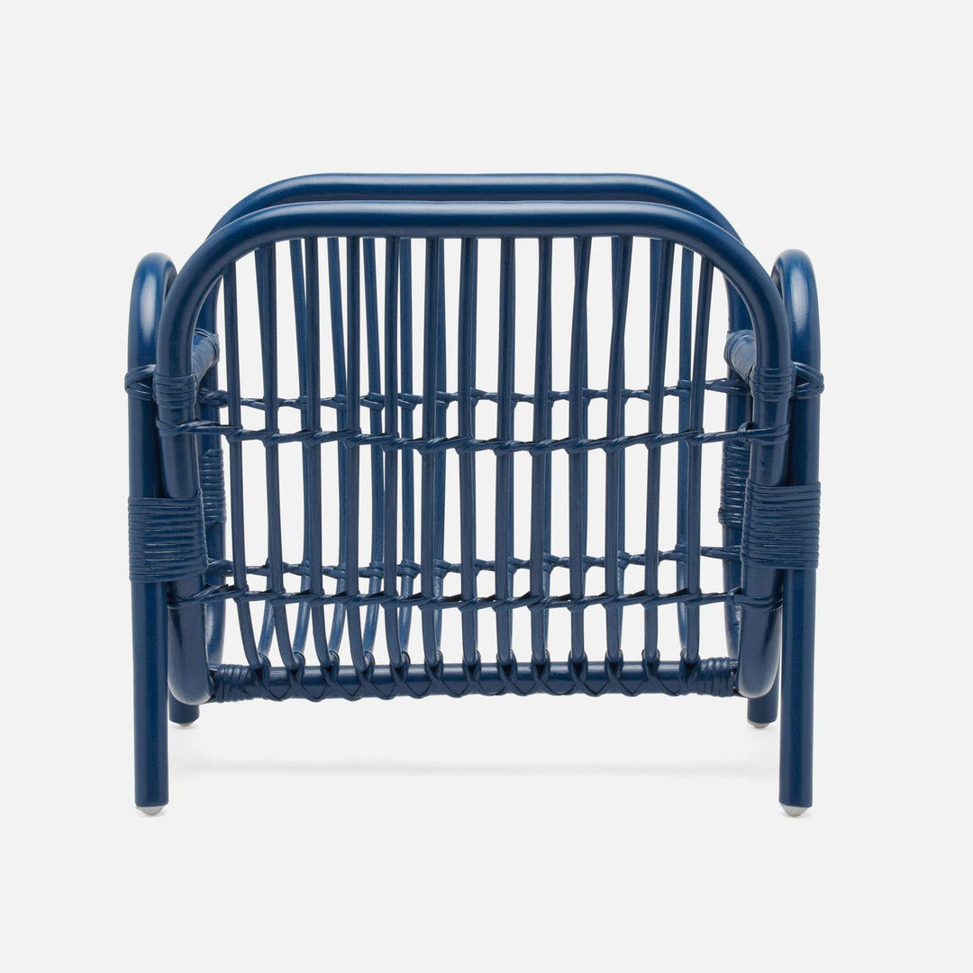 Makassar, Navy, Magazine Holder, Rattan