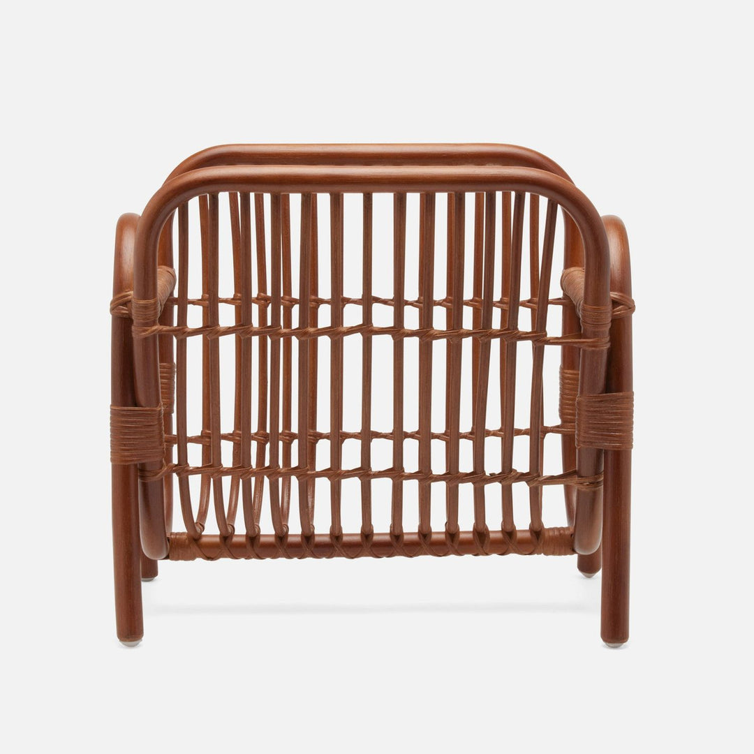 Makassar, Walnut, Magazine Holder, Rattan
