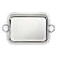 Rectangular Tray with Handles 26x20cm Vertigo Silver Plated