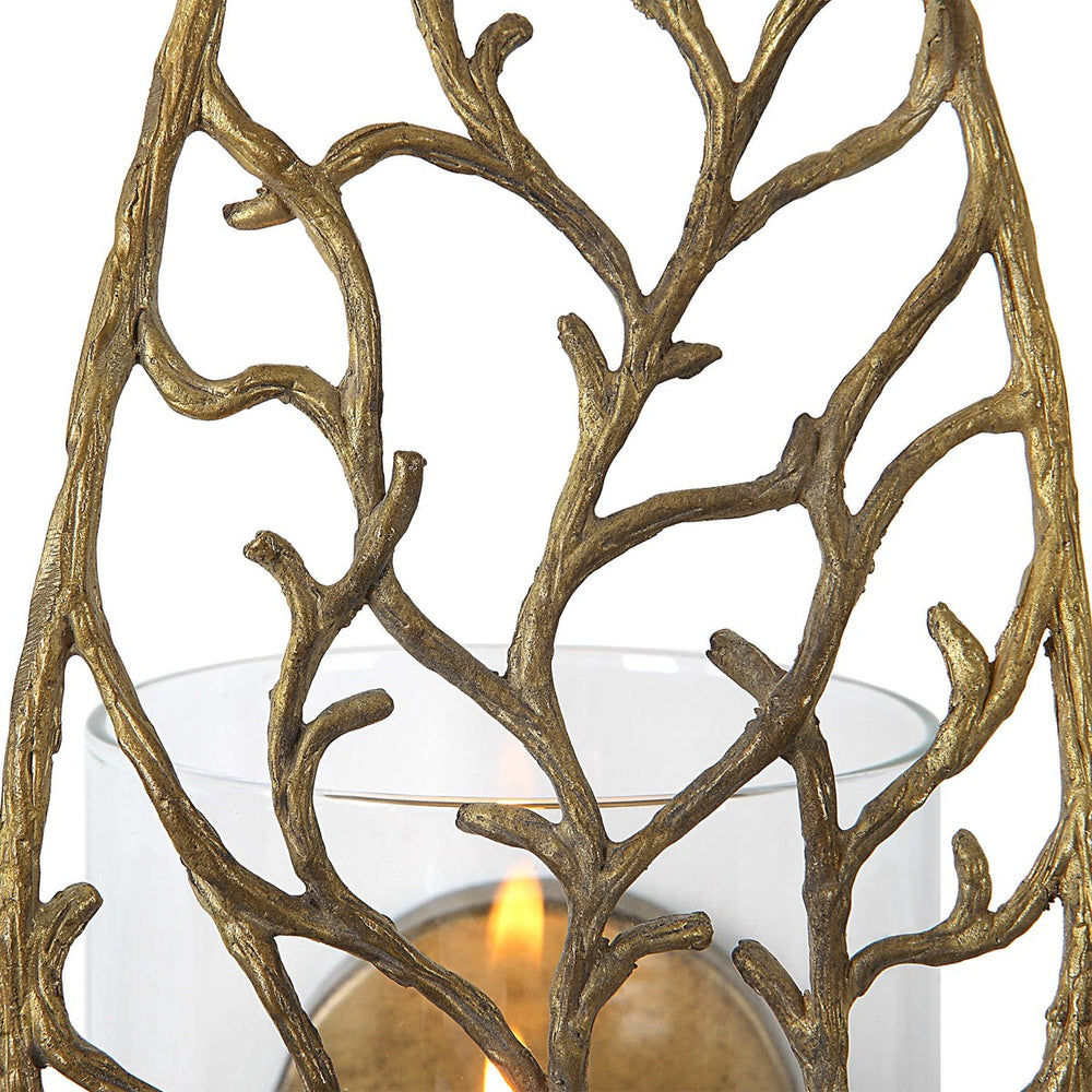 Woodland Treasure Gold Candle Sconce-Uttermost-UTTM-04334-Candle Holders-2-France and Son