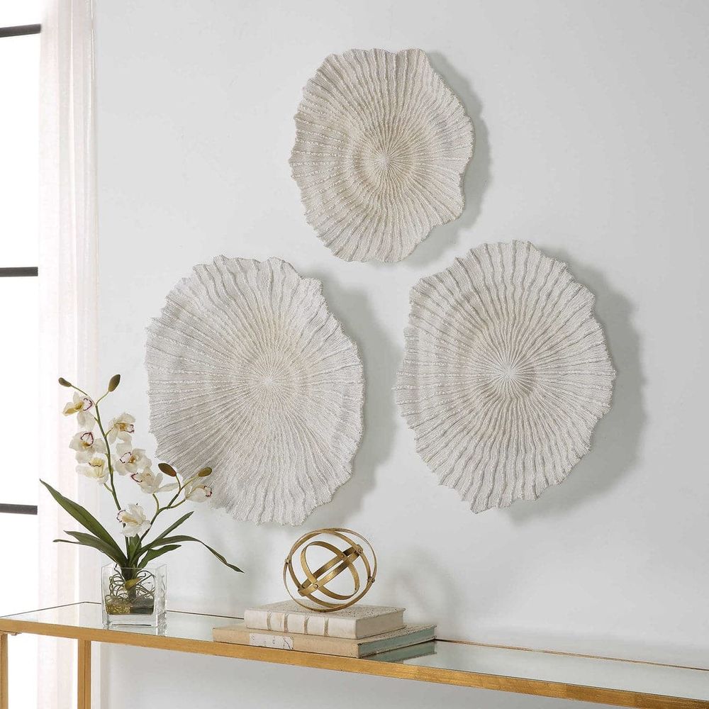 Ocean Gems Coral Wall Decor, Set/3-Uttermost-UTTM-04351-Wall Decor-1-France and Son