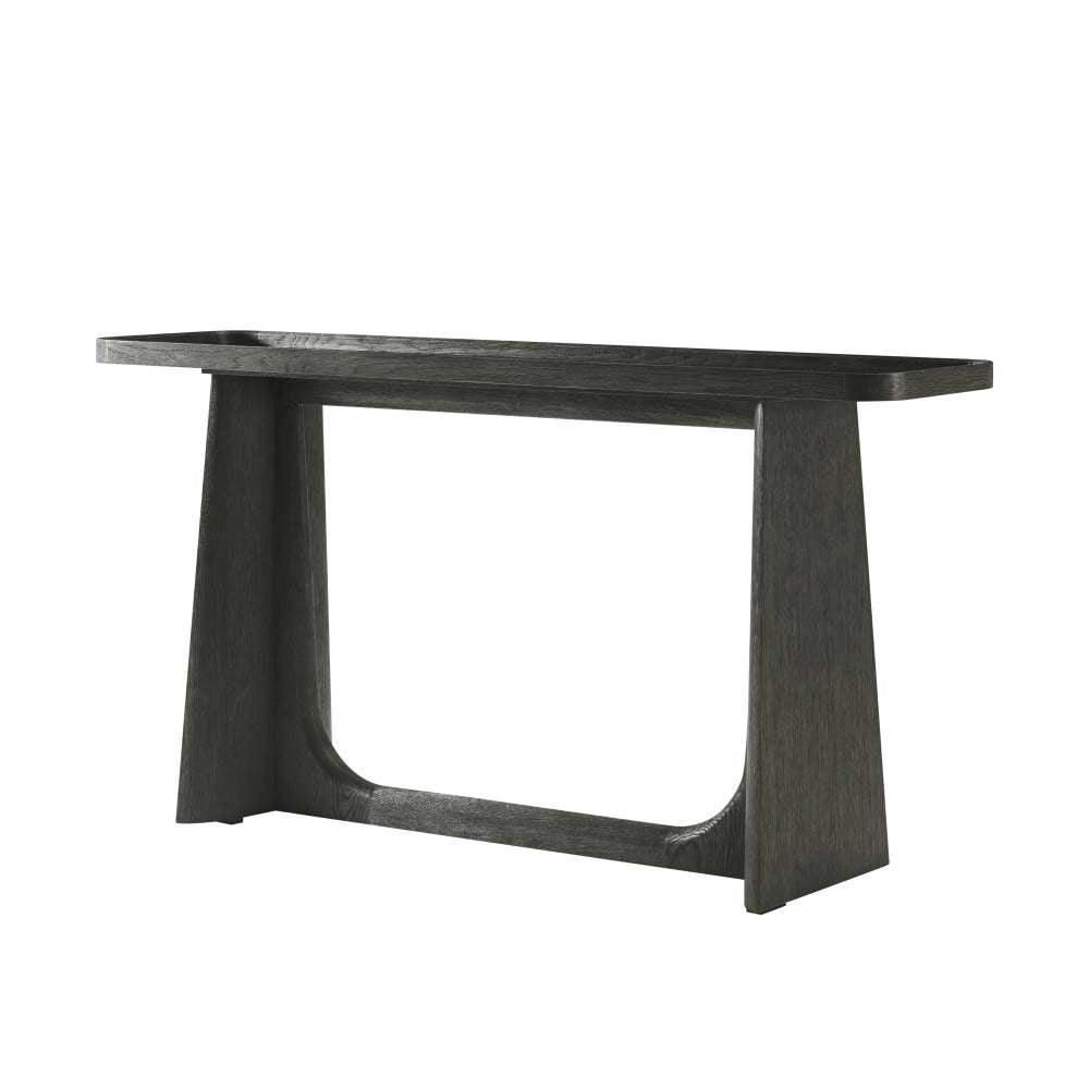 Repose Wooden Console Table-Theodore Alexander-THEO-TA53059.C325-Console TablesBlack-2-France and Son
