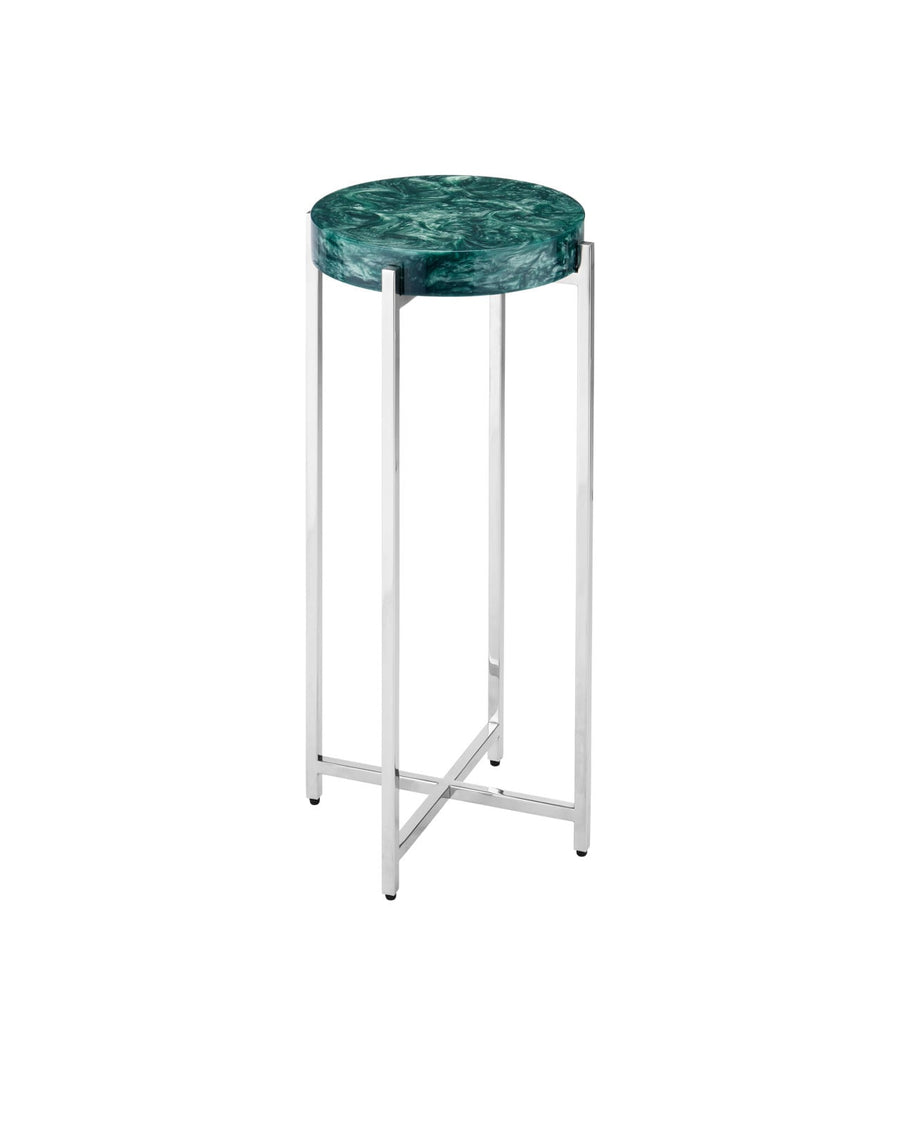 Side Tables Rina Teal Drinks Table
