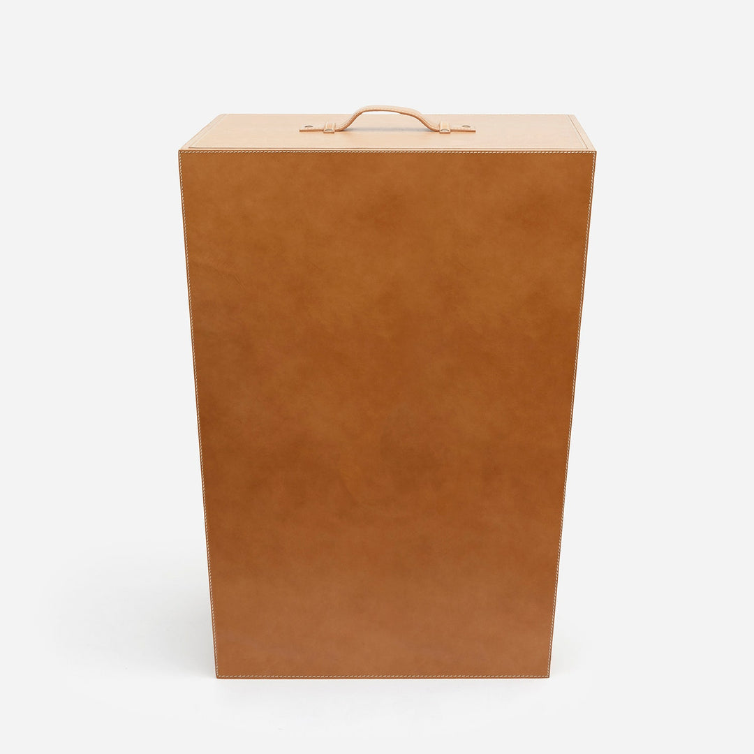 Barnet, Aged Camel, Hamper, Rectangular Tapered, Full-Grain Leather