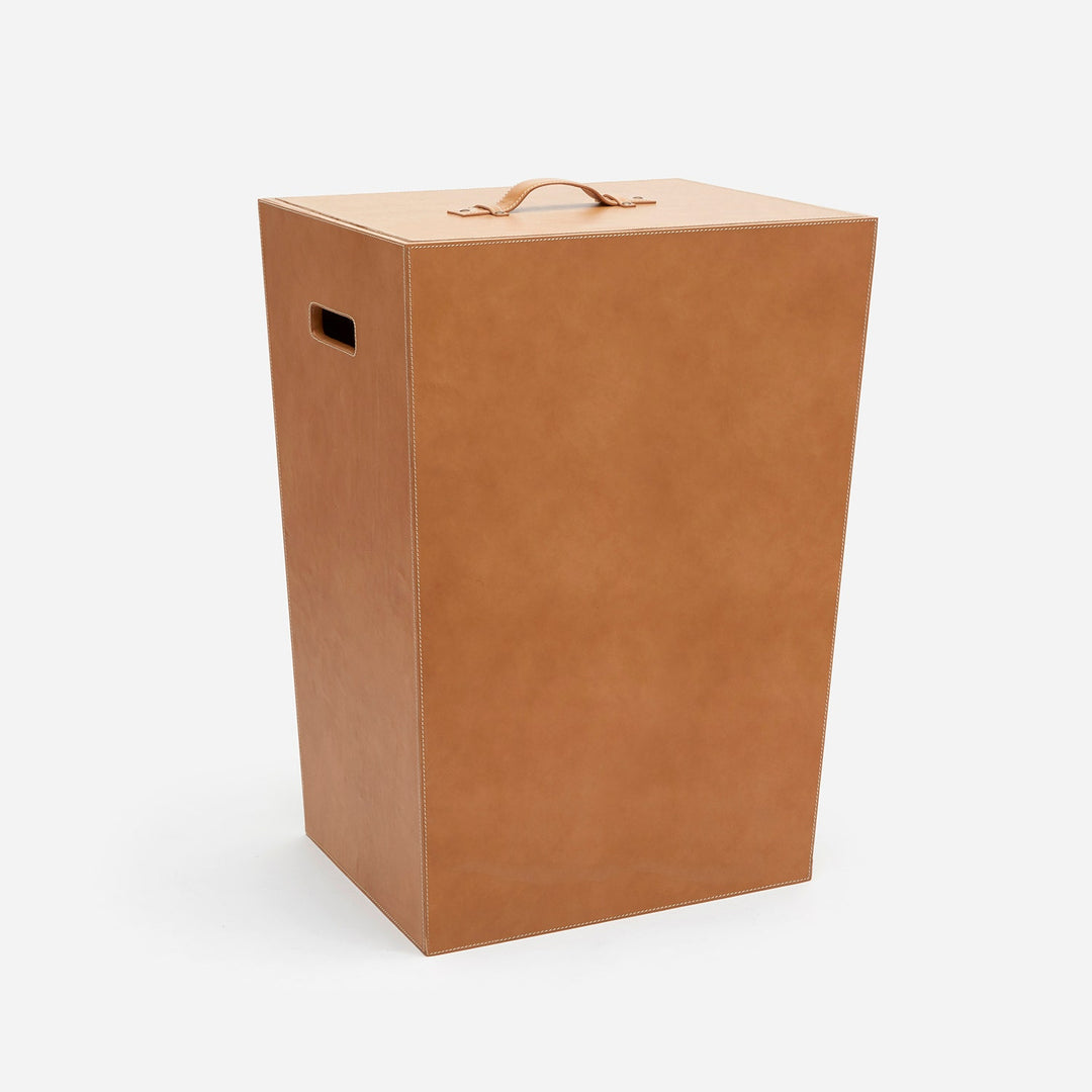 Barnet, Aged Camel, Hamper, Rectangular Tapered, Full-Grain Leather