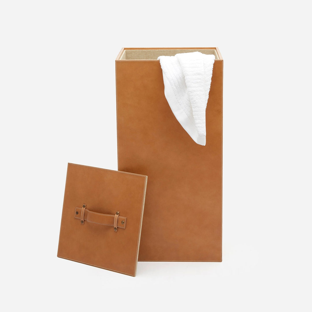 Barnet, Aged Camel, Hamper, Square Straight, Full-Grain Leather