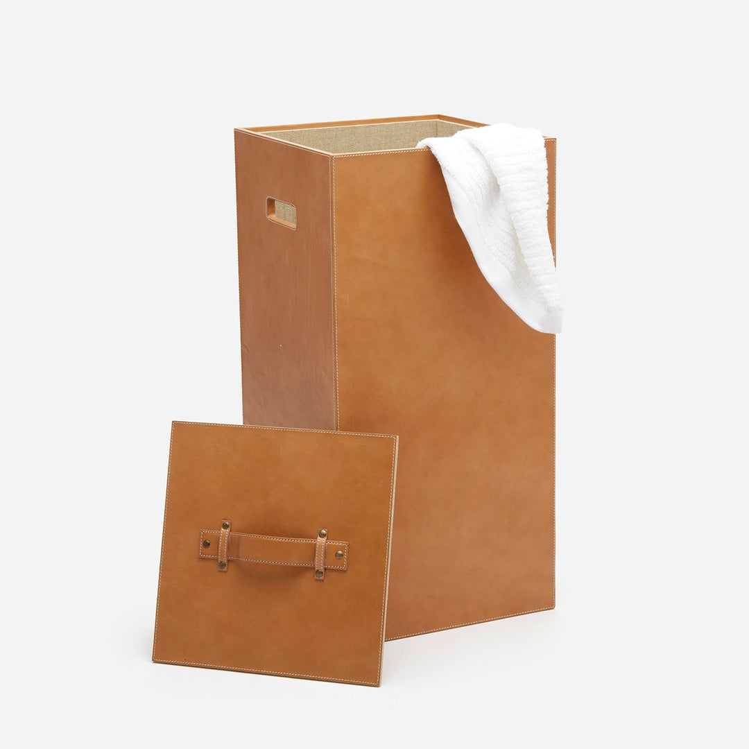 Barnet, Aged Camel, Hamper, Square Straight, Full-Grain Leather