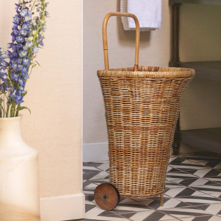 Chambery, Natural, Shopping Cart, Rattan