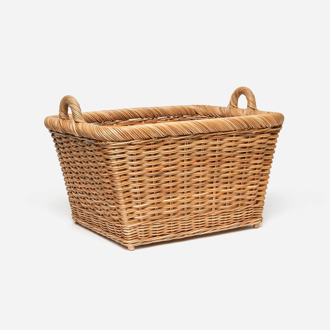 Derry, Natural, Basket, Rectangular, Rattan, M/2