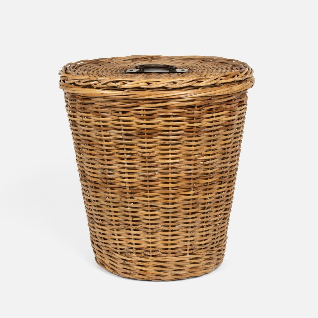 Lamia, Natural, Hamper, Round, Rattan