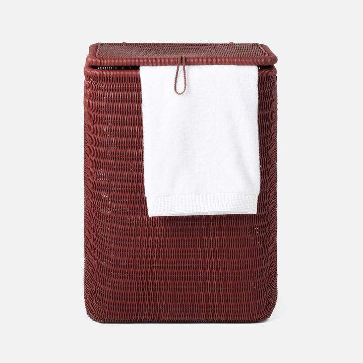 Lorain, Bordeaux Red, Hamper, Rectangular Straight, Rattan