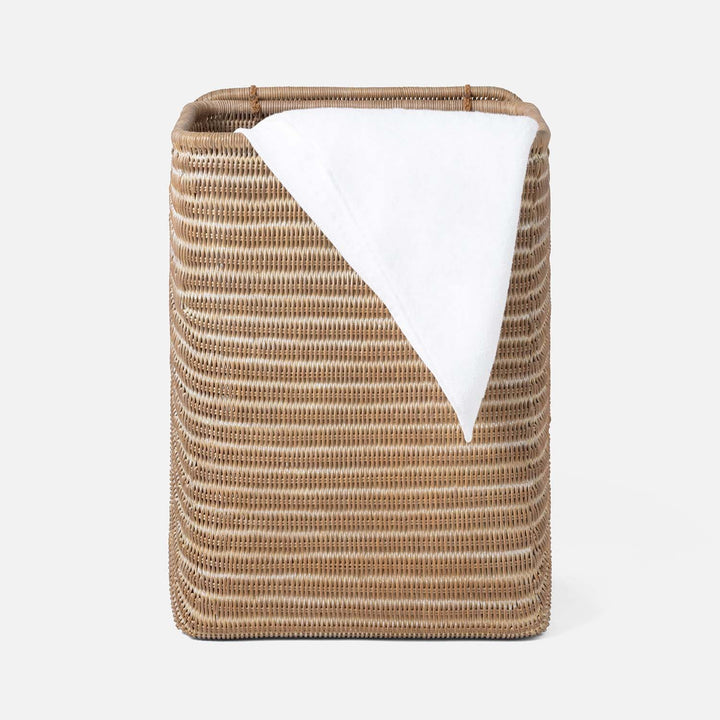 Lorain, Mocha Whitewashed, Hamper, Rectangular Straight, Rattan