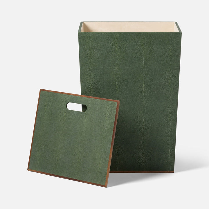 Northwich, Juniper, Hamper, Rectangular Tapered, Realistic Faux Shagreen
