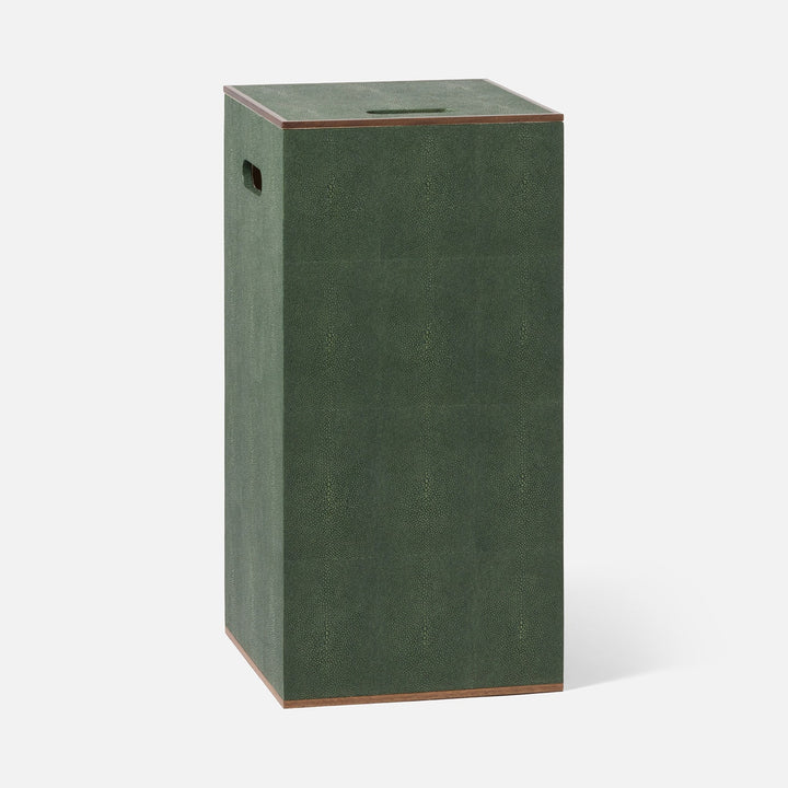 Northwich, Juniper, Hamper, Square Straight, Realistic Faux Shagreen