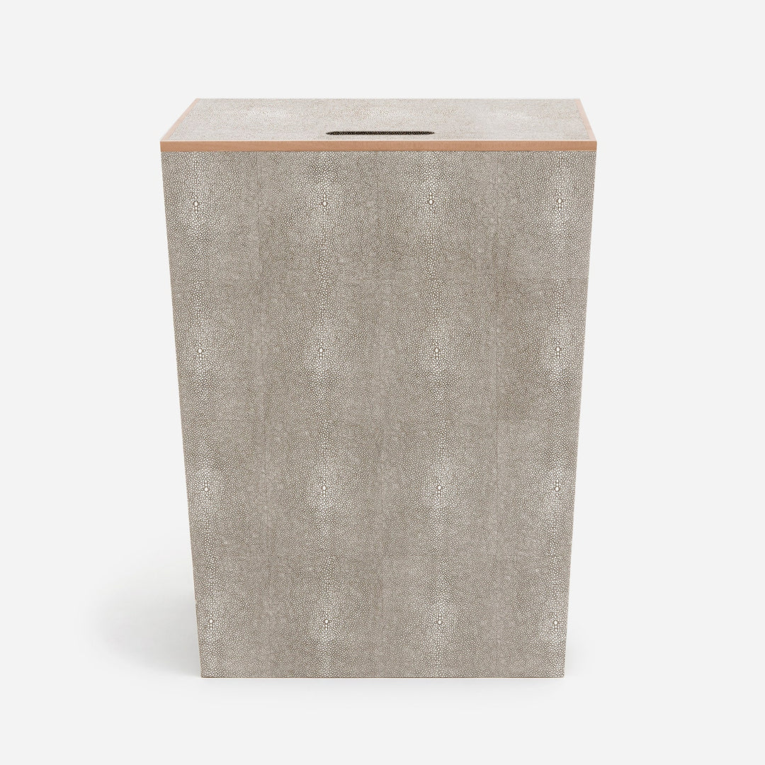 Northwich, Sand, Hamper, Rectangular, Realistic Faux Shagreen