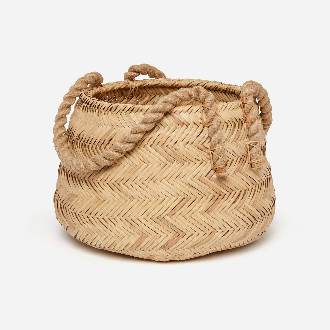 Saunier, Natural, Basket, Round, Rattan