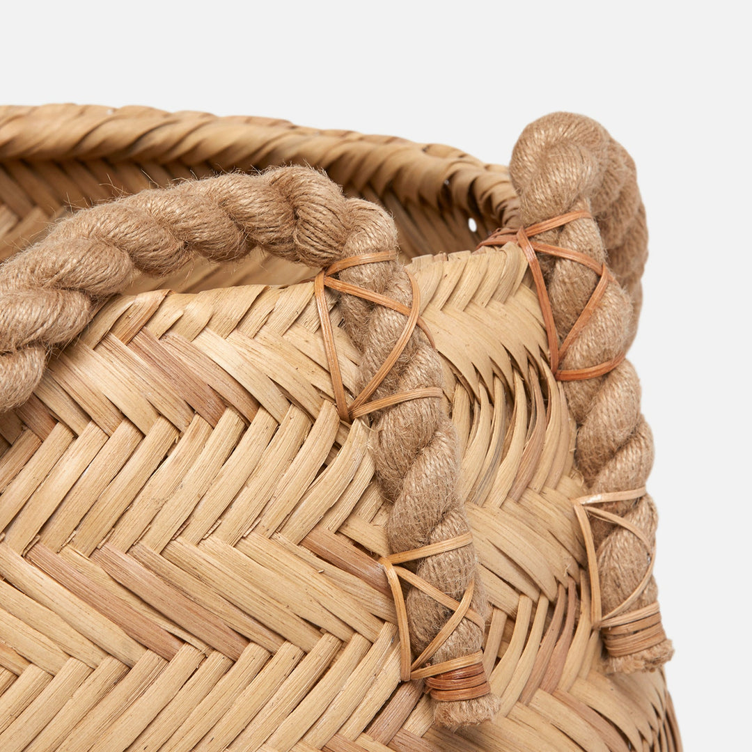 Saunier, Natural, Basket, Round, Rattan