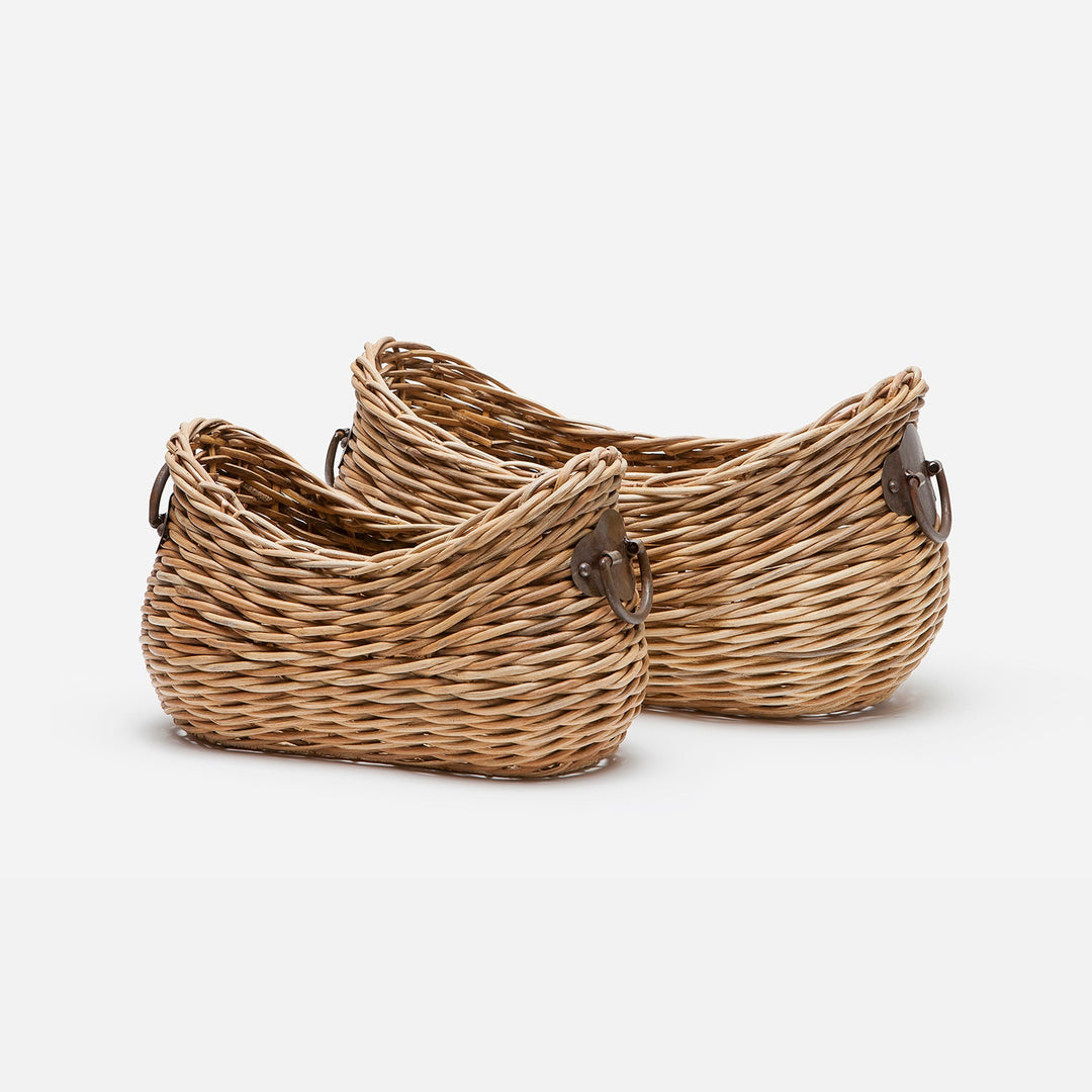 Varna, Natural, Nested Baskets, Rattan, S/2