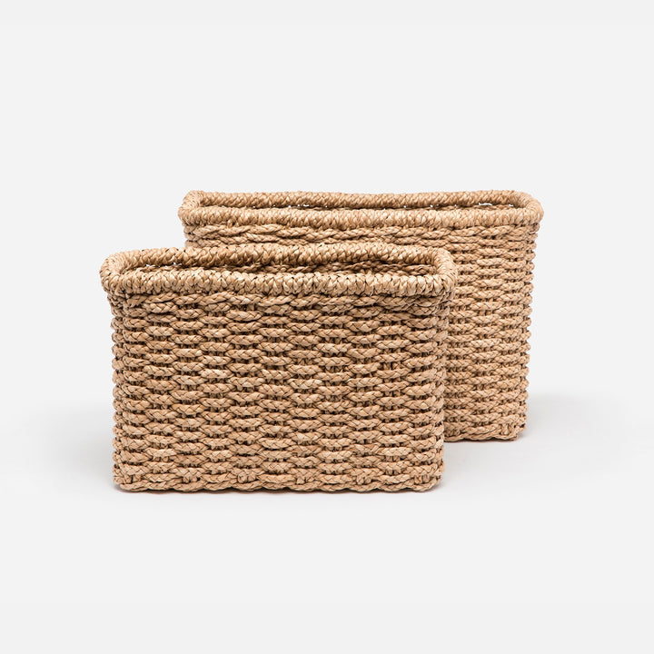 Yuma, 2X2 Braided, Towel Holder, Rectangular, Seagrass, S/2
