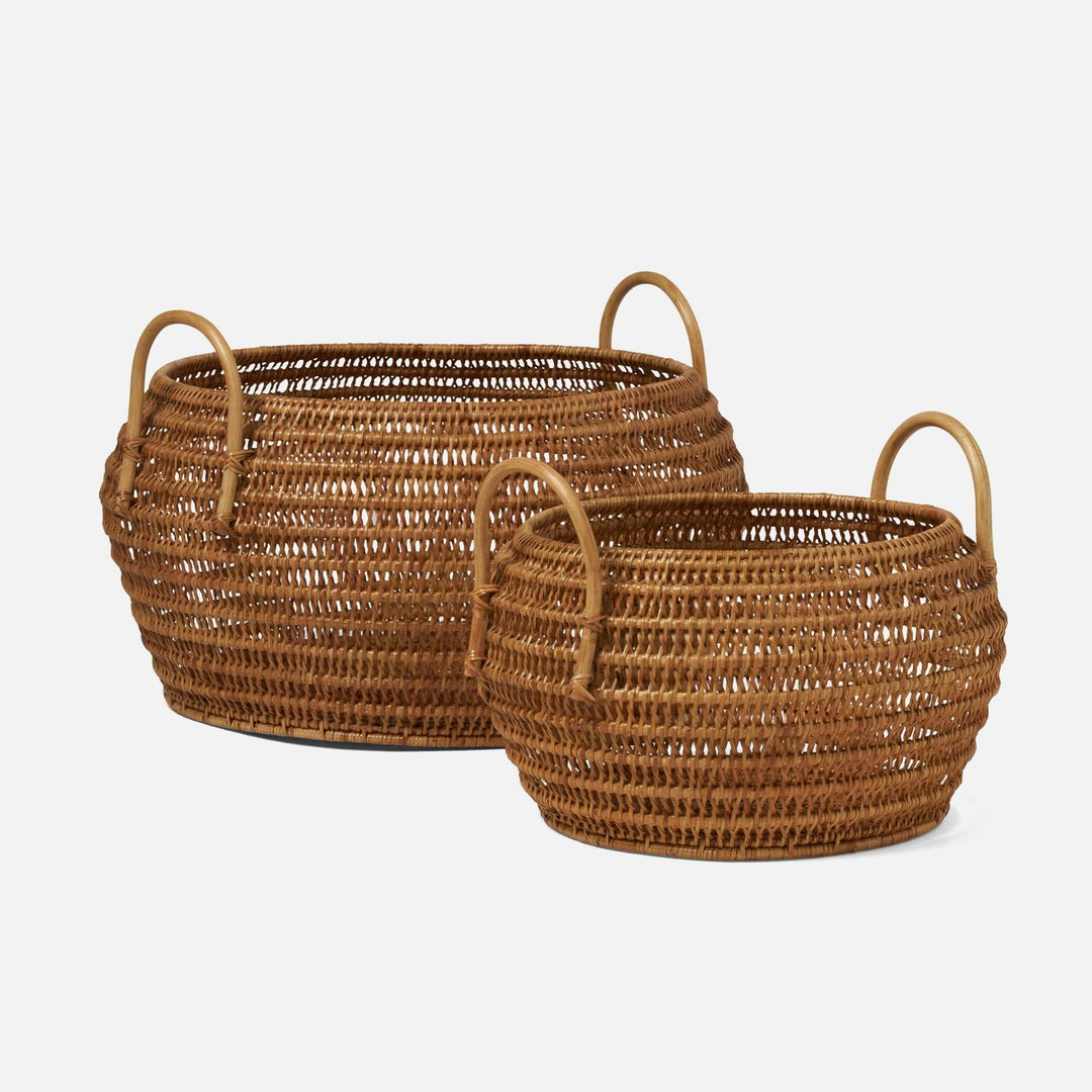 Aneta, Natural, Baskets, Rattan, S/2