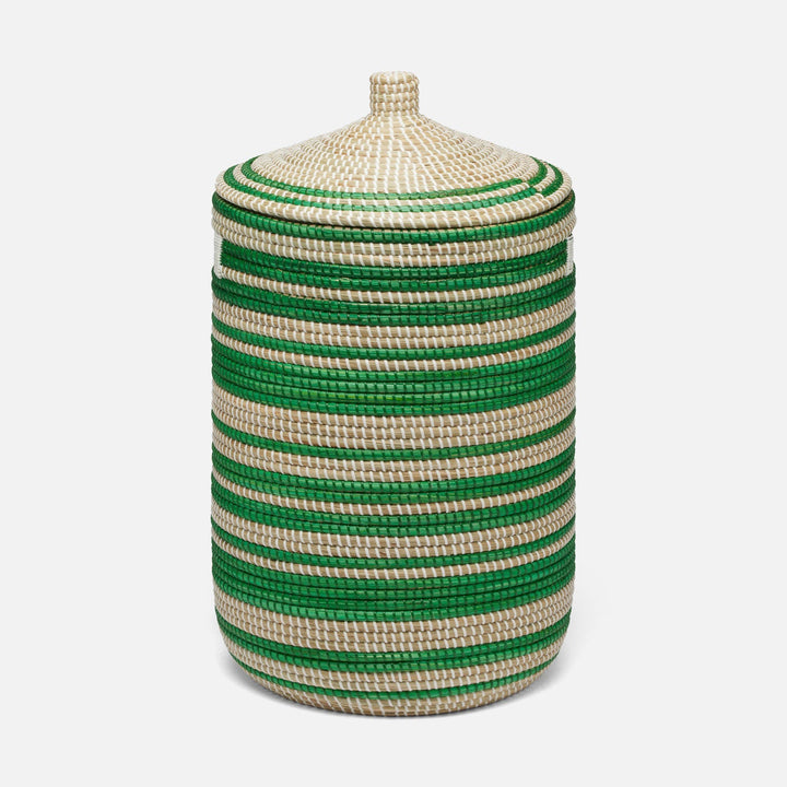 Arley, Green/Natural, Hamper, Seagrass