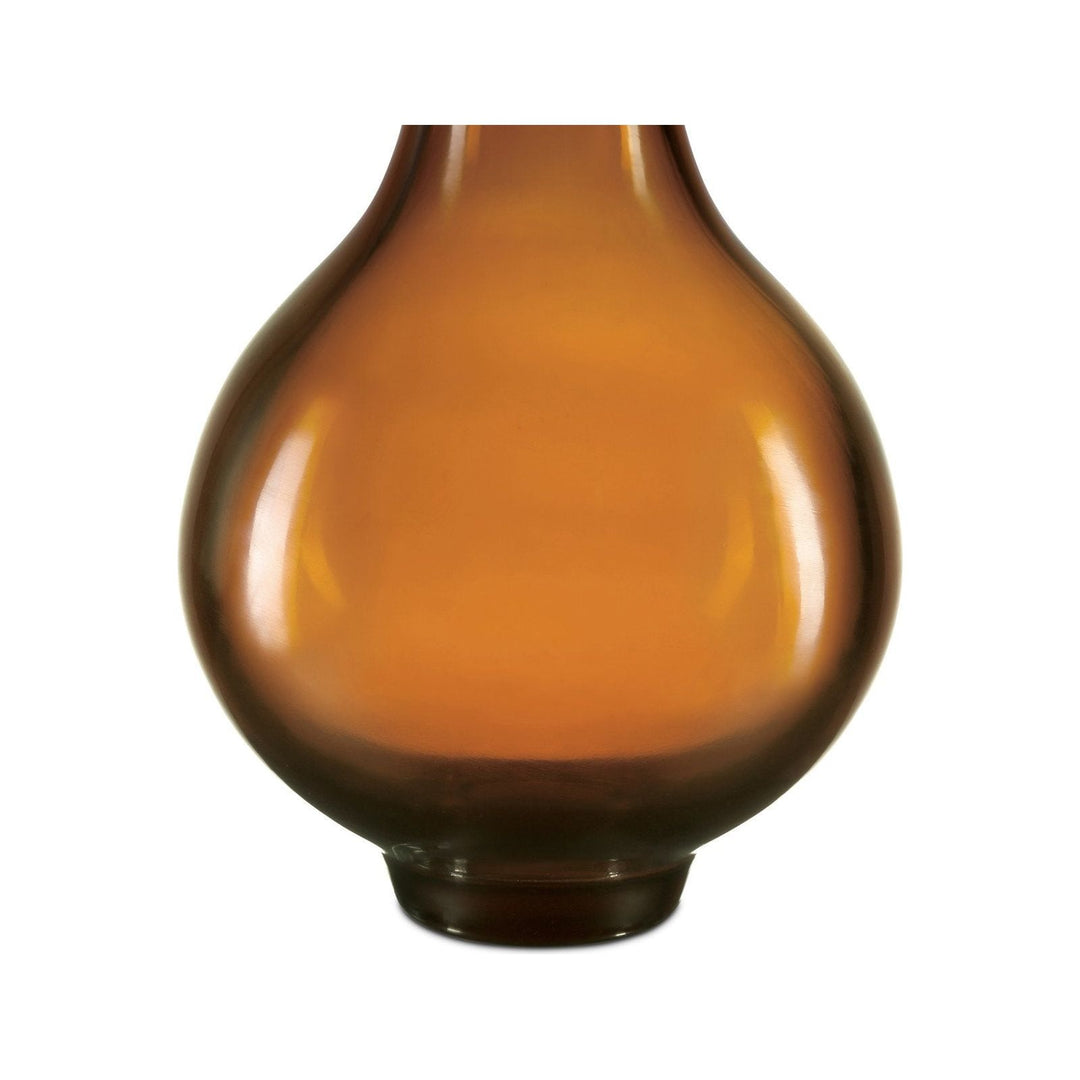 Amber & Gold Peking Long Neck Vase