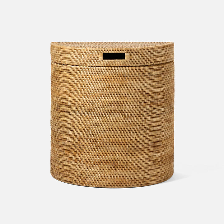 Belek, Natural, Half Moon Hamper, Woven Rattan