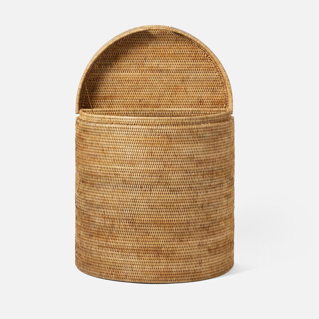 Belek, Natural, Half Moon Hamper, Woven Rattan