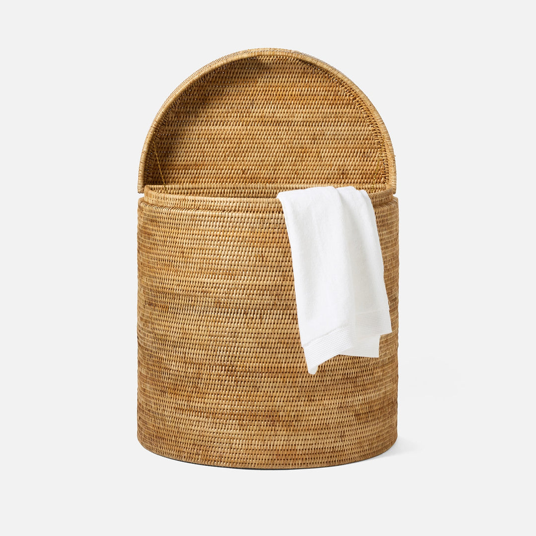 Belek, Natural, Half Moon Hamper, Woven Rattan