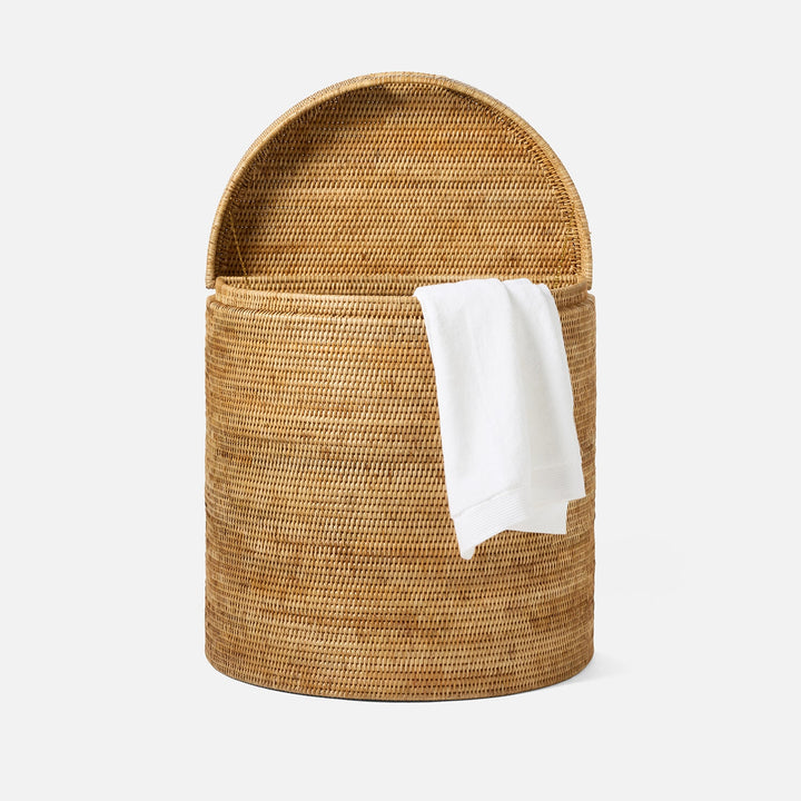 Belek, Natural, Half Moon Hamper, Woven Rattan