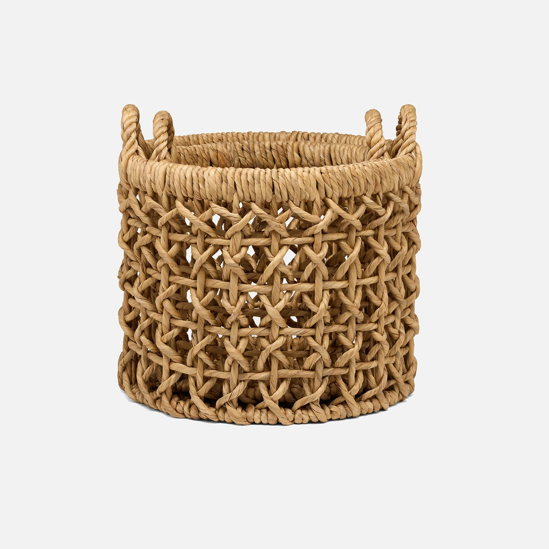 Catania, Natural, Nested Baskets, Round, Water Hyacinth S/2