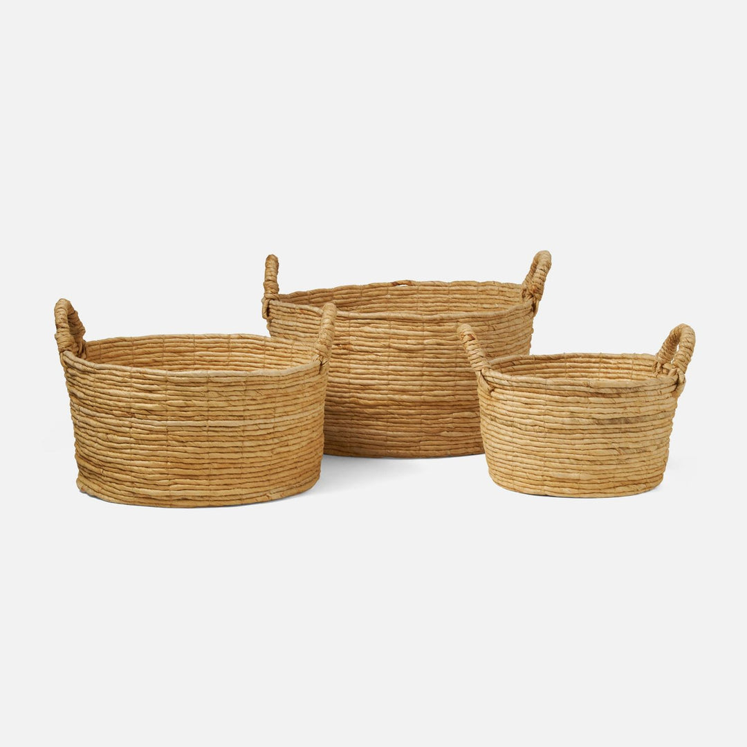 Clio, Natural, Baskets, Abaca, S/3