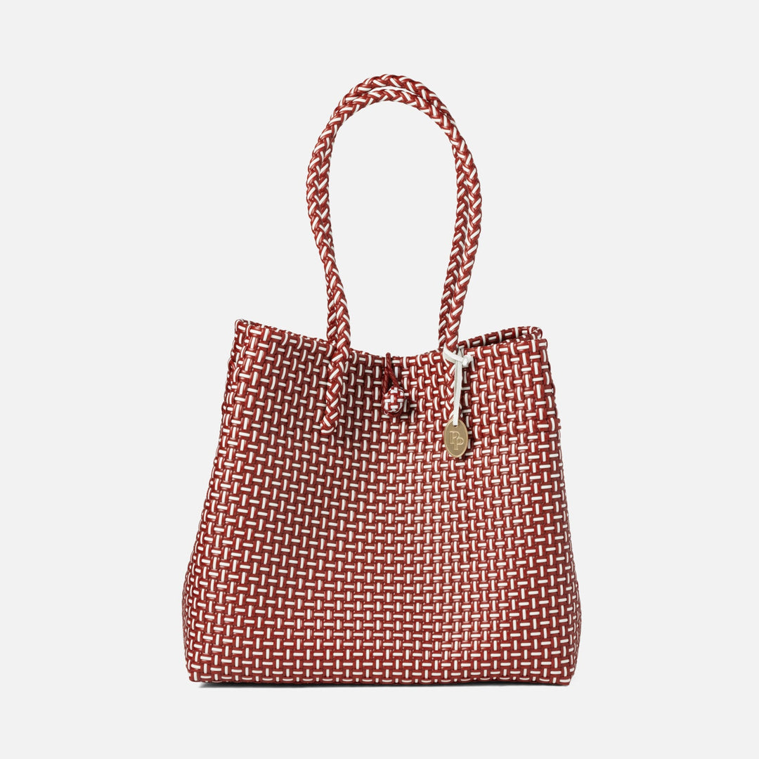 Izmir, Red/White, Shopper Bag, Recycled Plastic