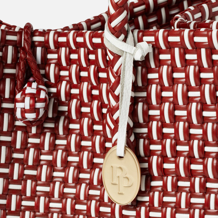 Izmir, Red/White, Shopper Bag, Recycled Plastic
