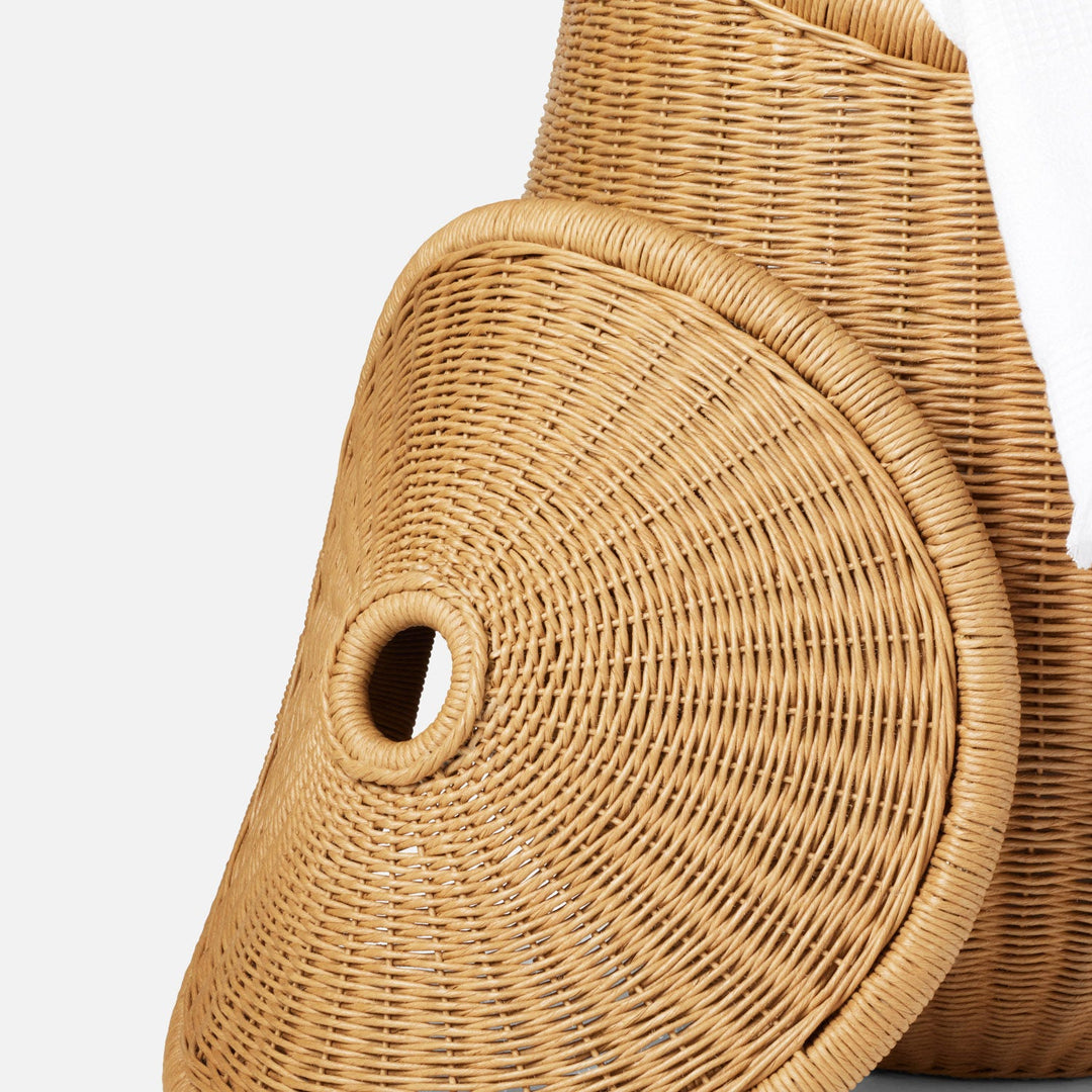Kigali, Natural, Hamper W/ Lid, Round, Small, Lloyd Loom