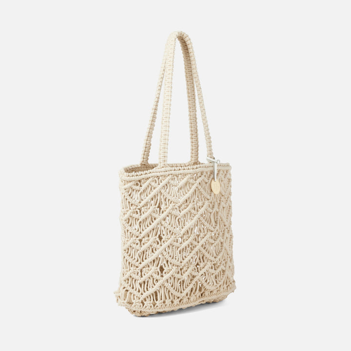 Nadir, Natural, Macramé Beach Bag, Small, Cotton