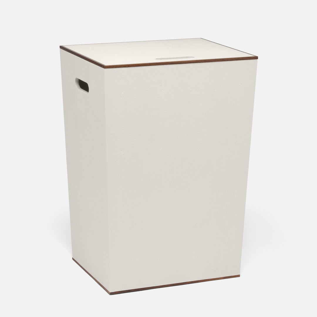 Northwich, Blanc Br, Hamper, Rectangular Tapered, Realistic Faux Shagreen