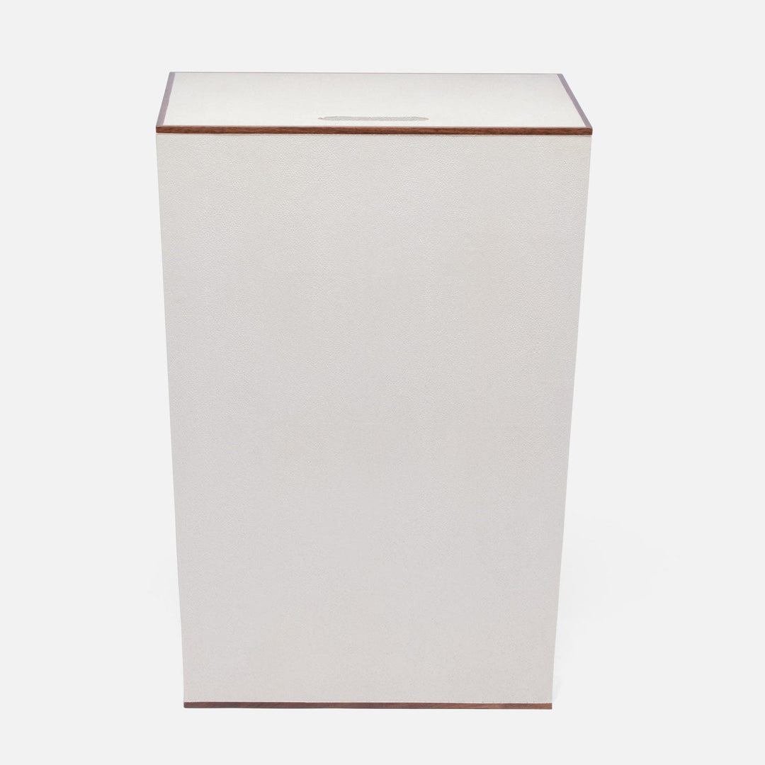 Northwich, Blanc Br, Hamper, Rectangular Tapered, Realistic Faux Shagreen