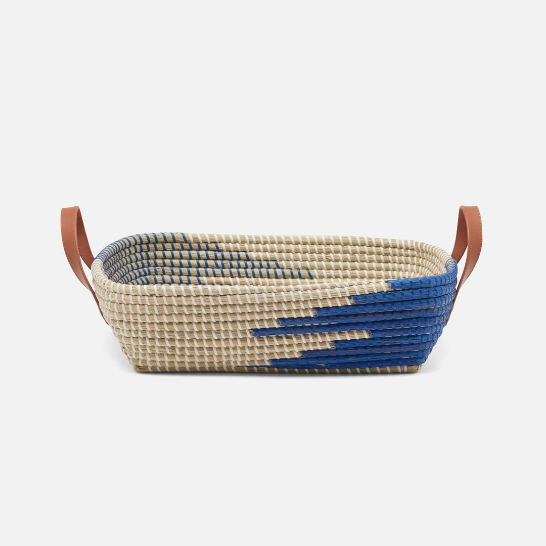 Olinda, Dark Blue/Natural, Storage Baskets, Seagrass, Pack/2
