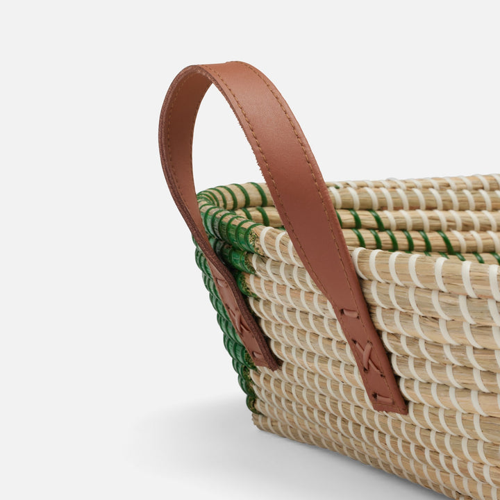 Olinda, Green/Natural, Storage Baskets, Seagrass, Pack/2